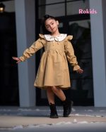 پیراهن آستین بلند مدل پرنیا